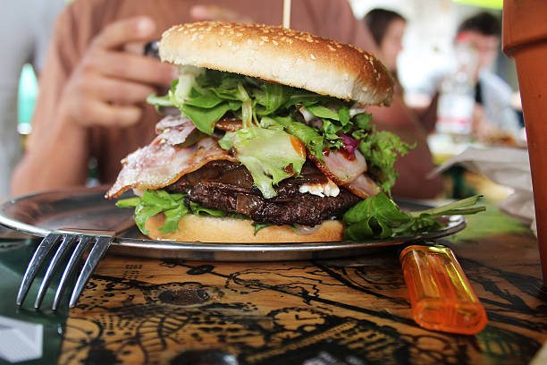 Real Fresh Urban Hamburger. background