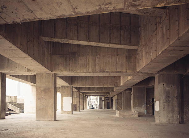 istock Architecture of Empty Abandoned Concrete Building 530439541