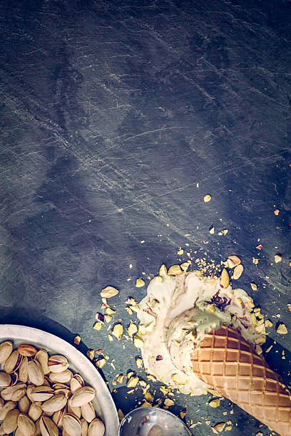 istock Delicious Pistachio Ice Cream on a Background 530439610