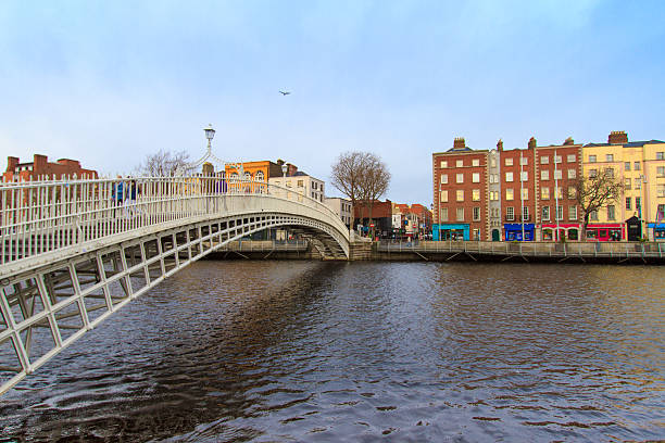 istock Ha'Penny Bridge and River Liffey, Dublin, Ireland 530444305