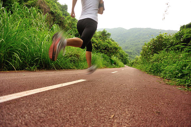 istock Runner athlete running morning trail 530444577