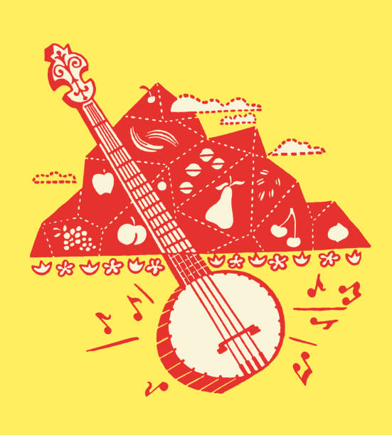 illustrations, cliparts, dessins animés et icônes de banjo - banjo