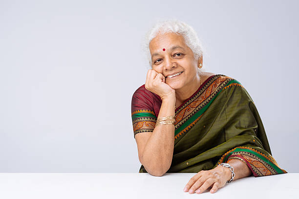 istock Indian woman in sari 530449813
