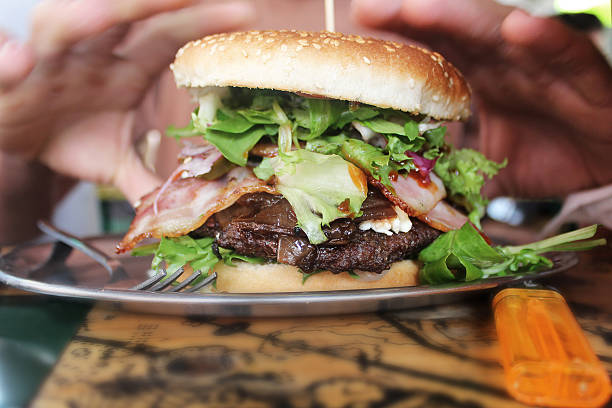 Hands on Real Fresh Urban Hamburger.