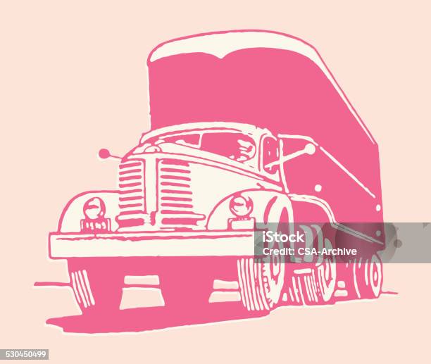 Semitrailer Truck Stock Illustration - Download Image Now - Business Finance and Industry, Cargo Container, Carrying