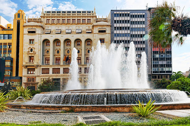 istock Fountain in  Valencia - third size population  city in Spain. 530455131