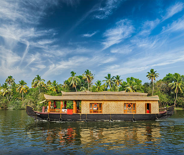 istock Houseboat on Kerala backwaters, India 530457675
