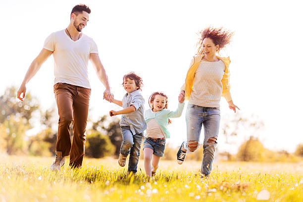 istock Playful family outdoors. 530457765