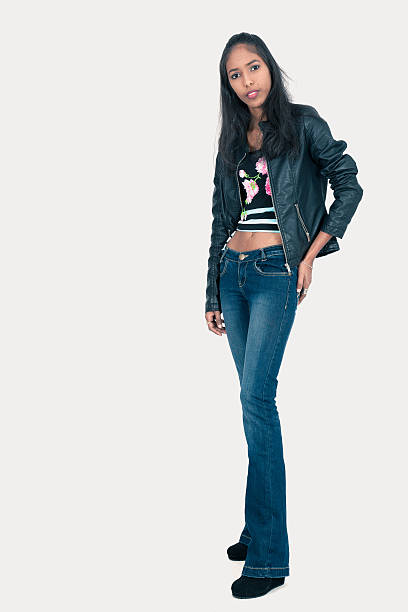 istock Beautiful woman doing different expressions in different sets of clothes 530458465