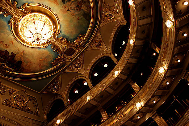 Old theatre Galleries and ceiling beautiful old theater auditorium photos stock pictures, royalty-free photos & images