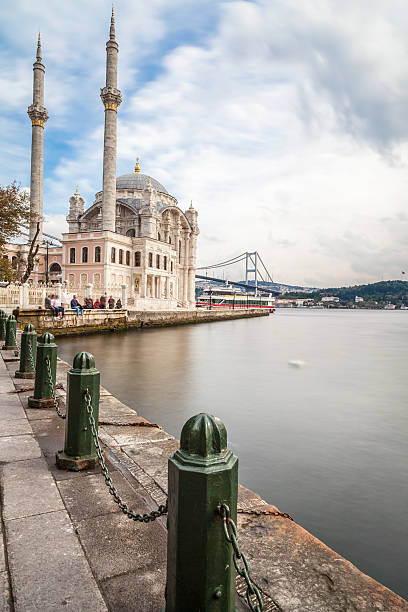 istock Ortakoy Mosque with Bosphorus bridge - Istanbul 530458783