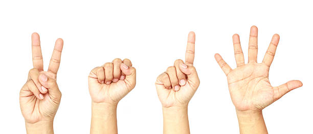 istock Set of hands with sign or symbol 2015 530460169