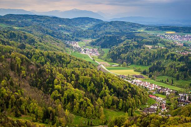 istock Valley with villages near Zurich 530466217