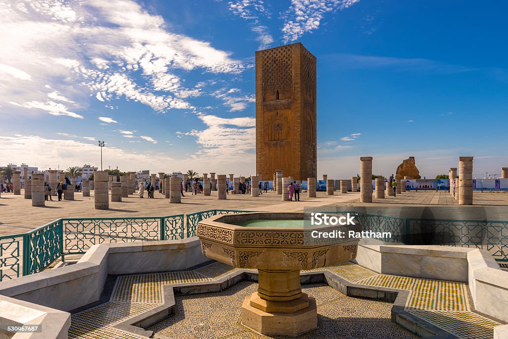 The Hassan Tower in Rabat, Morocco Rabat - Morocco Stock Photo
