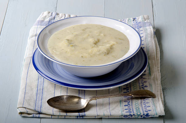 istock potato leek soup in a bowl 530468155