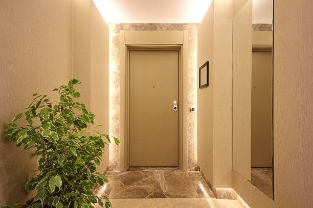 階エントランスのドア - 玄関ホール ストックフォトと画像