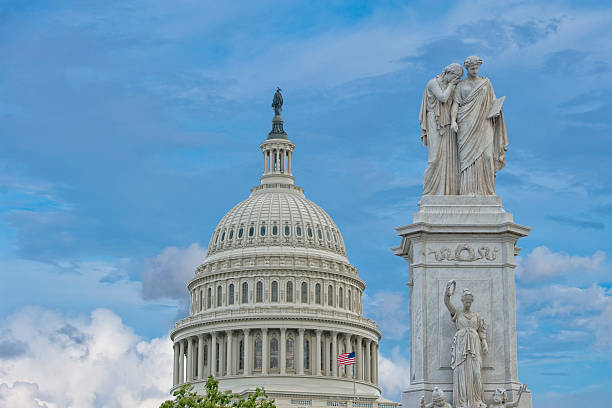 istock Washington DC Capitol dome view from the mall 530469117