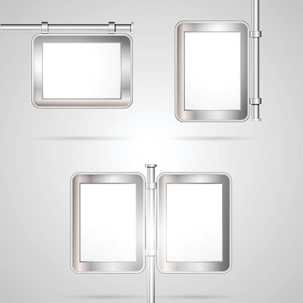 istock Vector illustration of blank outdoor city light 530470209