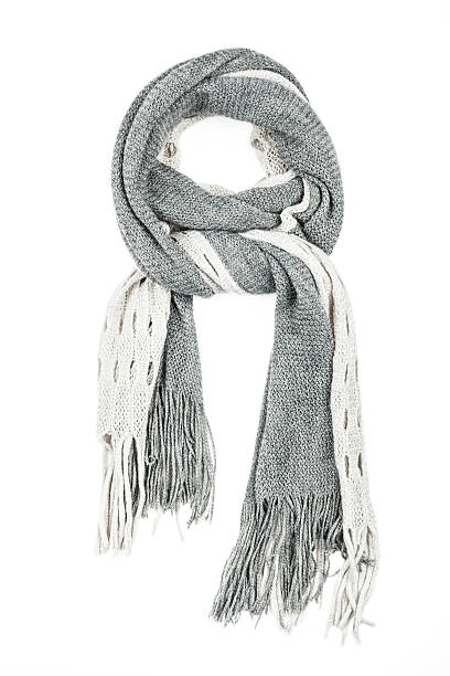 istock Woolen scarf isolated on white background. 530470909