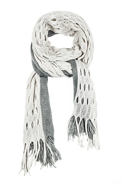 istock Woolen scarf isolated on white background. 530470947
