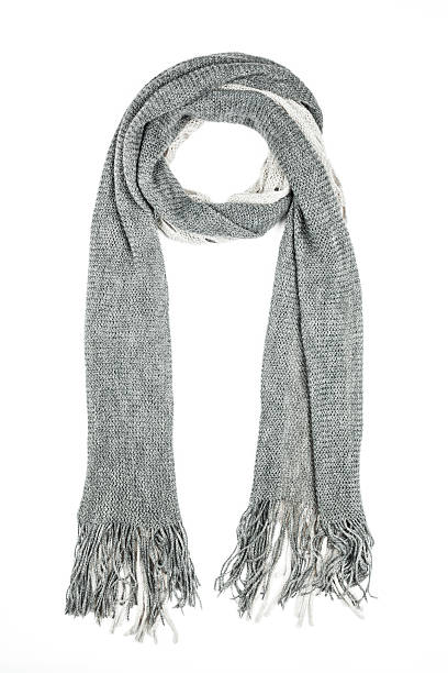 istock Woolen scarf isolated on white background. 530471115