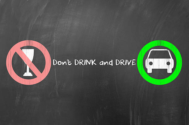 Don't drink and drive stock photo