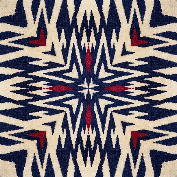 istock Background of Thai style fabric pattern 530477753