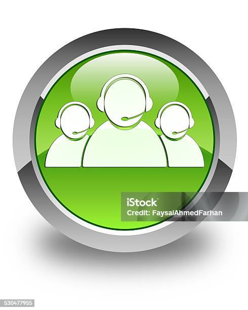 Customer Care Team Icon Glossy Green Round Button Stock Illustration - Download Image Now - Assistance, Business, Business Finance and Industry