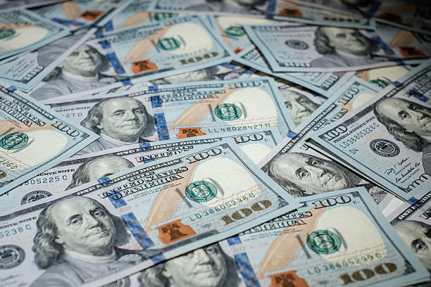 istock Stacks of american money 530479033