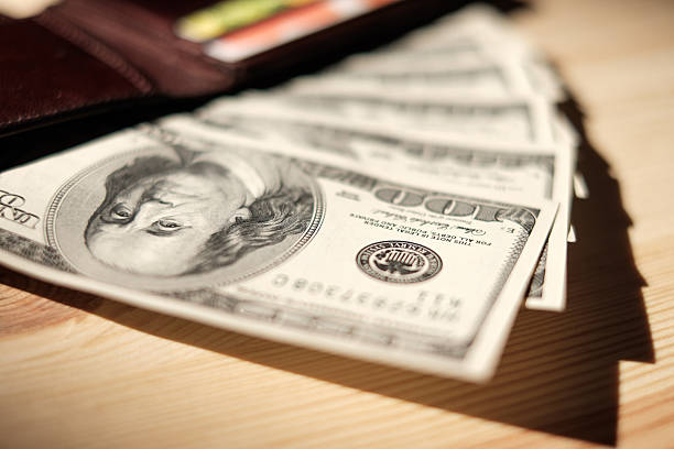 istock Stacks of american money 530479091
