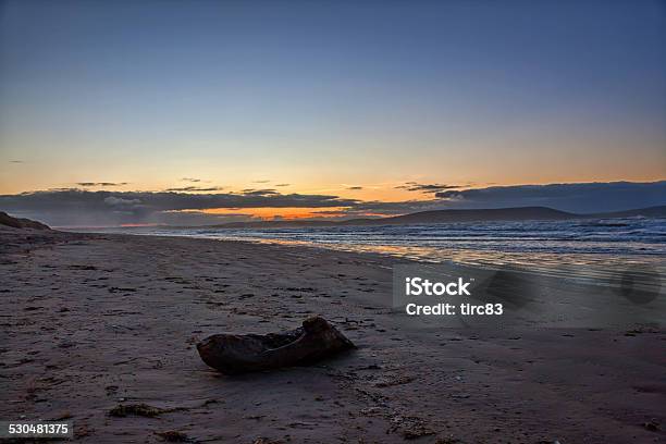 Footsteps In Sand On Beach At Sunrise Stock Photo - Download Image Now - Back Lit, Beach, Blue