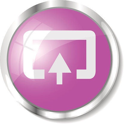 Pink Web Button Stock Illustration - Download Image Now - Abstract ...