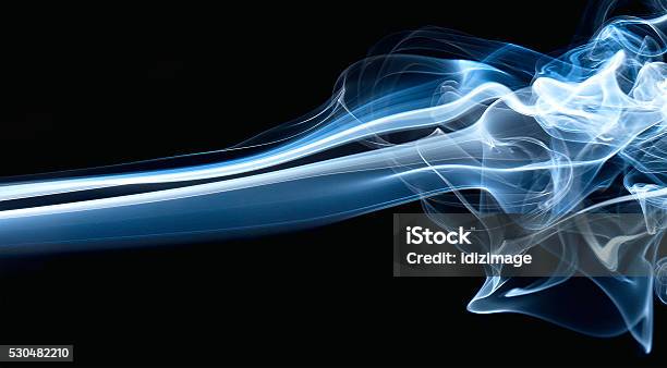 Smoke Stock Photo - Download Image Now - Curve, Cut Out, Horizontal