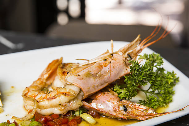 istock shrimp on the plate 530482698