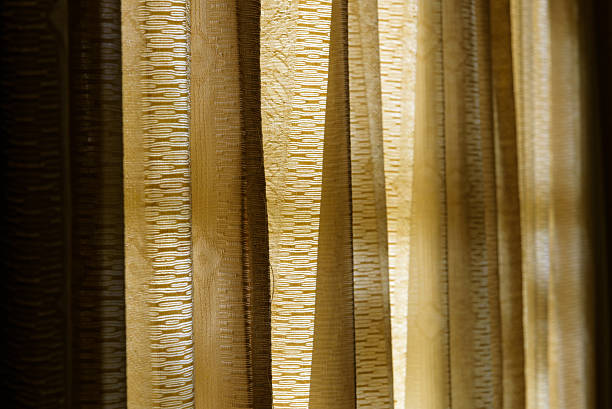 istock Vintage gold curtain background,Selective focus 530483570