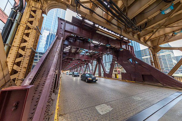 istock Chicago Downtown Street and Elevated Train 530484716