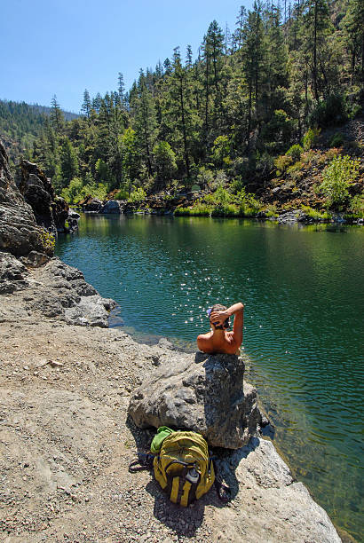 Wild and scenic Illinois River in southern Oregon. Pacific Northwest.