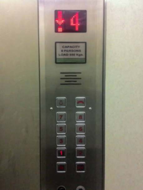 istock Blurred images of button in lift 530485718