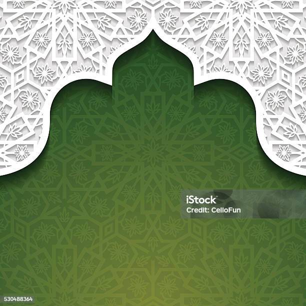 Abstract Background With Traditional Ornament Stock Illustration - Download Image Now - Islam, Backgrounds, Textured