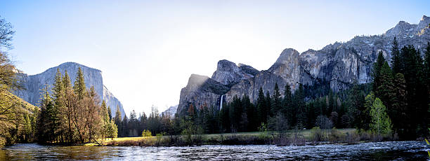 istock Yosemite Valley with river at sunrise 530489586