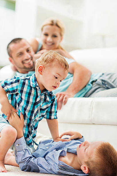 istock Playful little brothers. 530490973