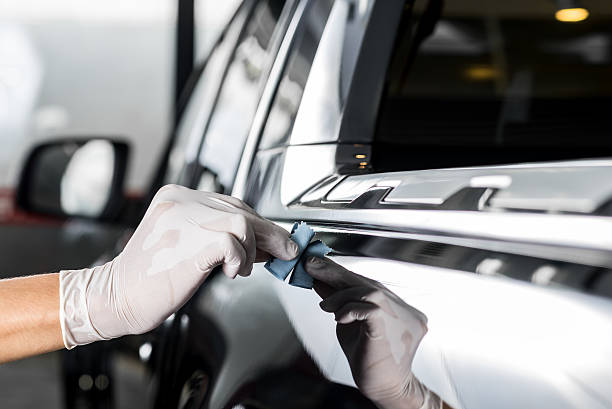 istock Car detailing series : Glass coating 530491962