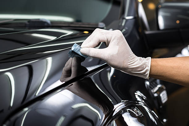 istock Car detailing series : Glass coating 530492396