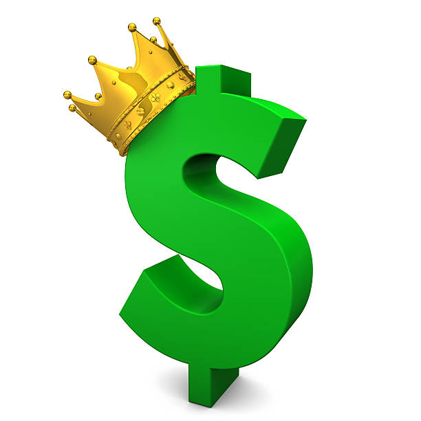 istock Green Dollar Golden Crown 530492479