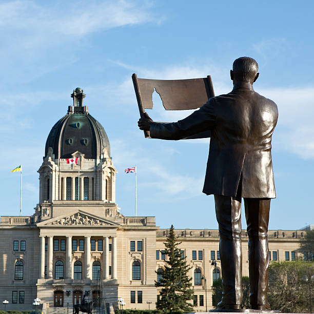 Walter Scott statue and Saskatchewan Legislative Building in Regina