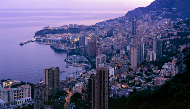 istock Panorama of a sunrise in Monaco 530493789