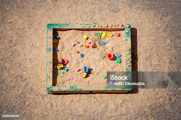 Sandbox Top View Stock Photo - Download Image Now - Sandbox, Playground, Schoolyard