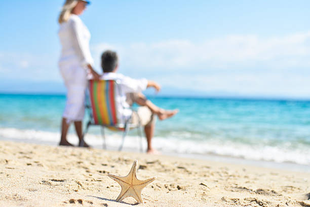istock Sea stars on sand 530497096