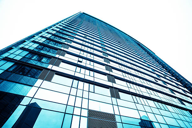 istock Glass window in modern office building 530497752
