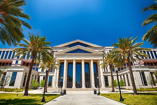 tribunale della contea di duval a jacksonville, florida - county courthouse” foto e immagini stock